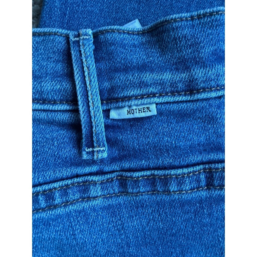Mother 26 The Hustler Ankle Fray High Rise Bootcut Jeans Layover Wash - Picture 11 of 11